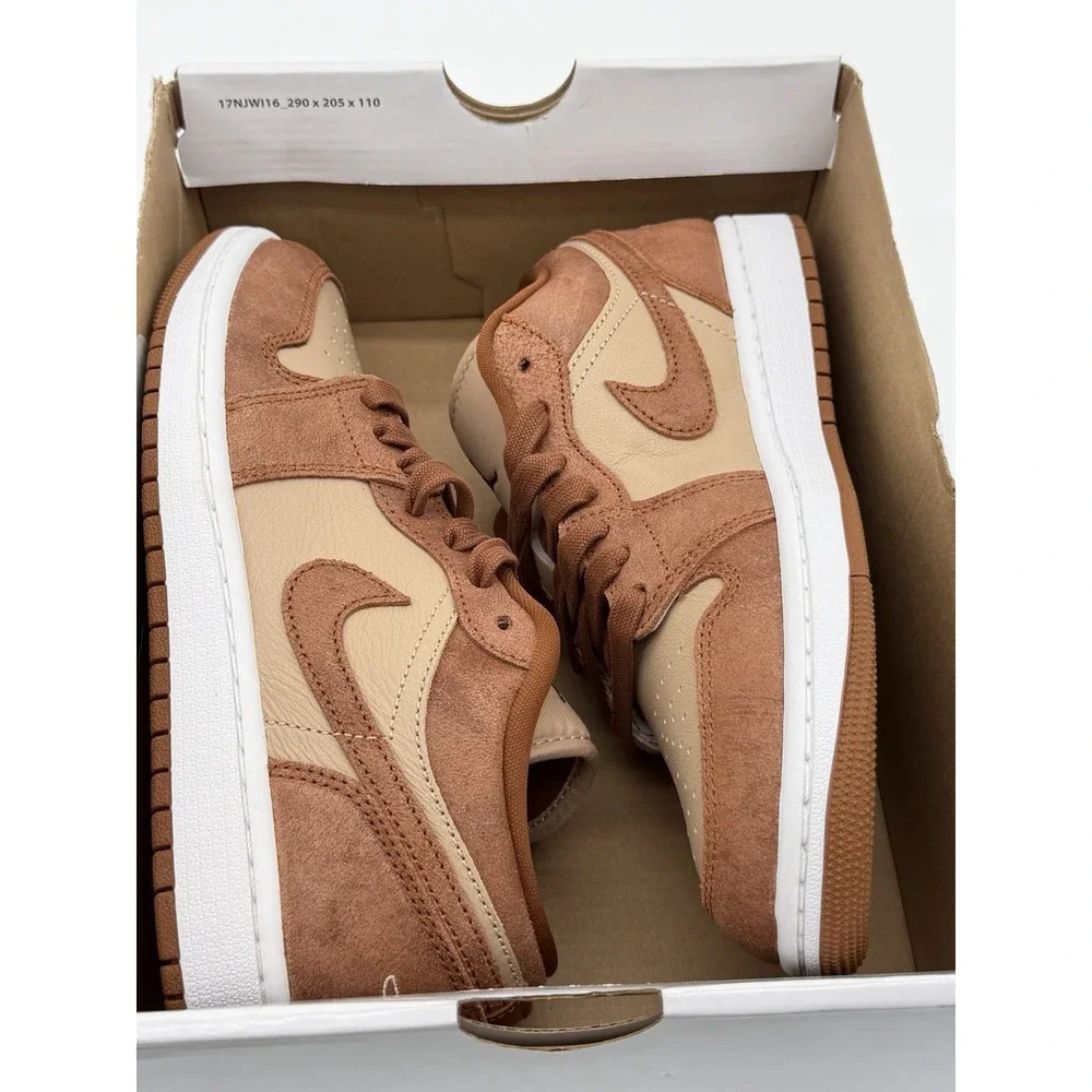 Women's Size 8 - Nike Jordan 1 Low Se Legend Coffee FJ3453-200 No Box Lid